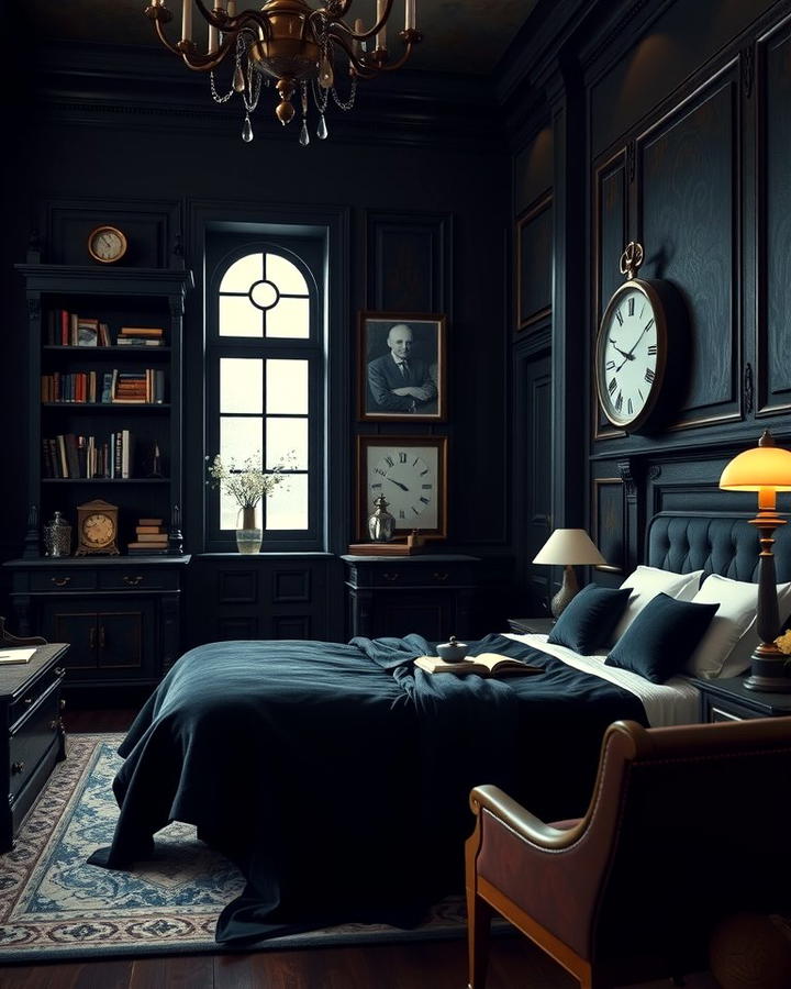 Vintage Clocks - 30 dark academia bedroom ideas