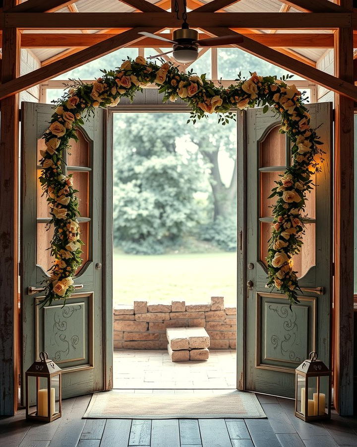 Vintage Doorway Romance - 30 Wedding Altar Ideas