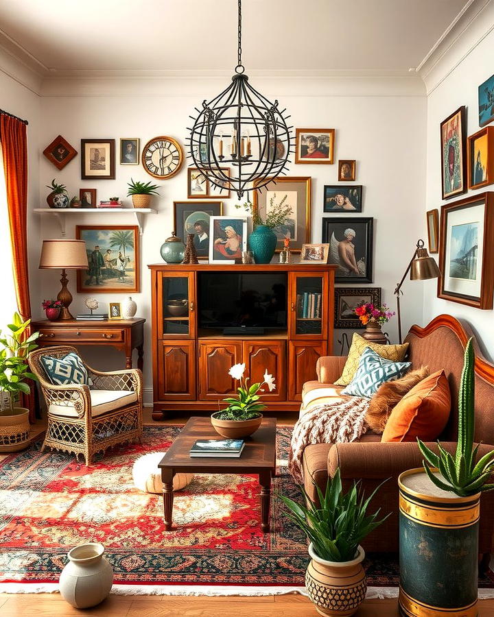 Vintage Finds and Treasures - 30 Bohemian Maximalist Decor Ideas