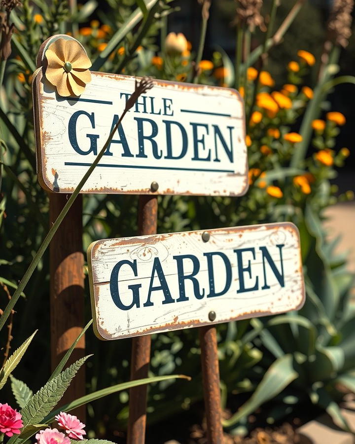 Vintage Garden Signs - 25 Vintage Garden Ideas