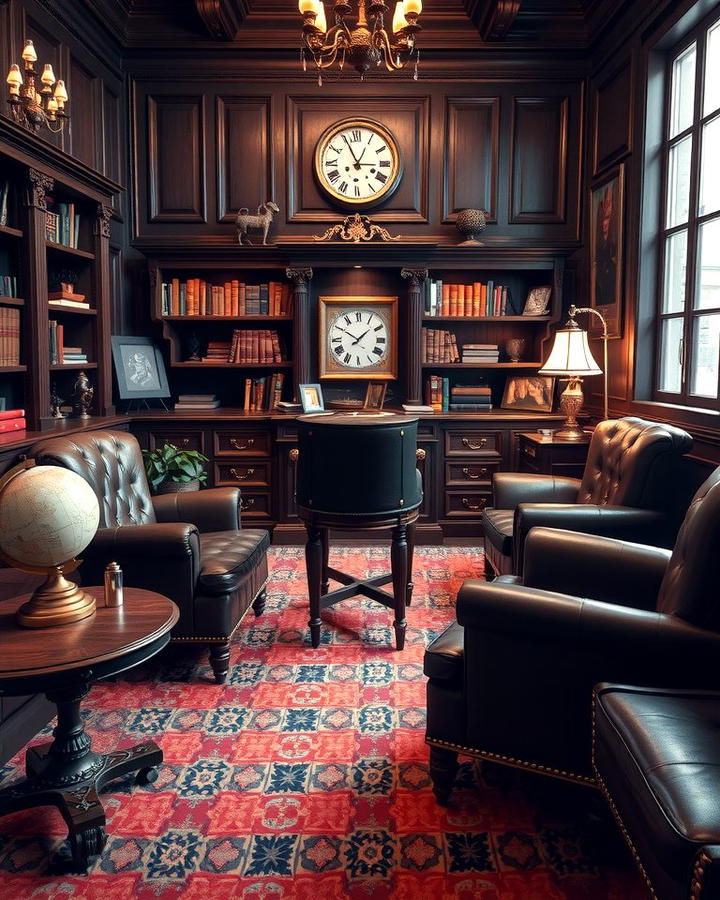 Vintage Gentlemans Study - 30 Home Office Ideas for Him