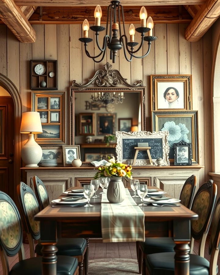 Vintage Inspired Accents - 30 Rustic Dining Room Ideas