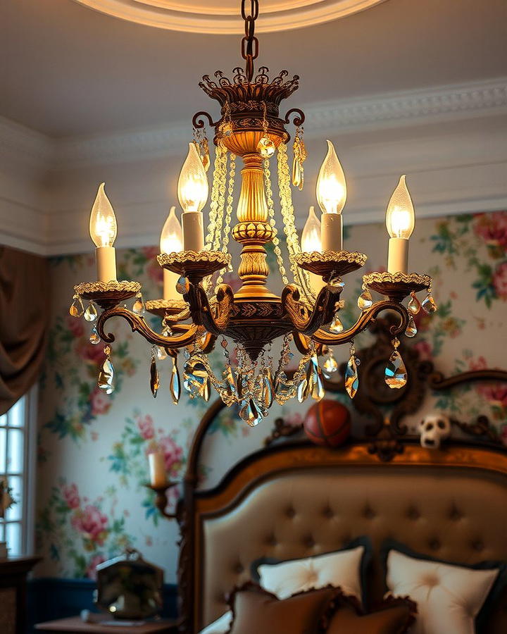 Vintage Inspired Chandeliers - 25 Vintage Bedroom Ideas