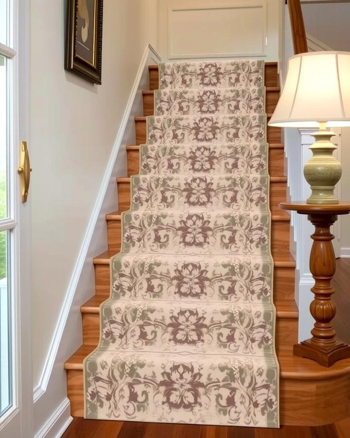 Vintage Inspired Floral Patterns - 25 Stair Runner Ideas