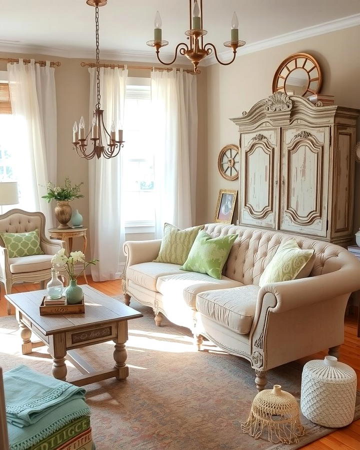 Vintage Inspired Furniture - 25 Shabby-chic Style Living Room Ideas