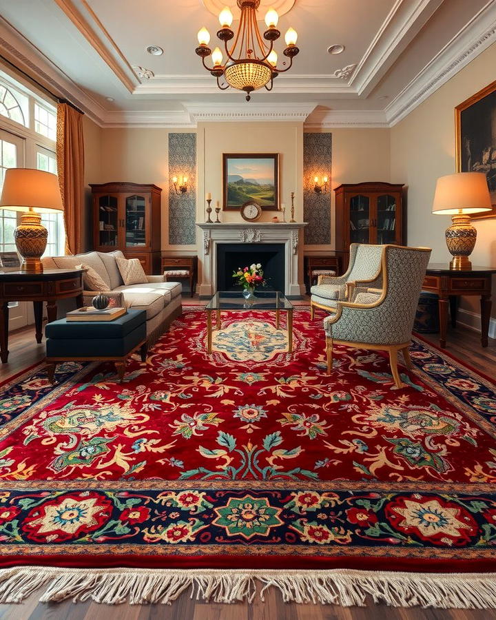 Vintage Inspired Persian Rugs - 30 Living Room Rug Ideas