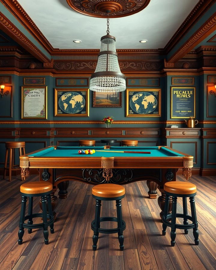 Vintage Inspired Pool Table Rooms - 25 Pool Table Room Ideas