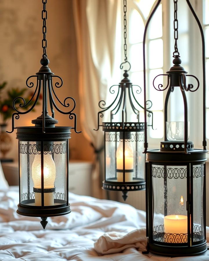 Vintage Lantern Lighting 2 - 30 Mediterranean Bedroom Ideas