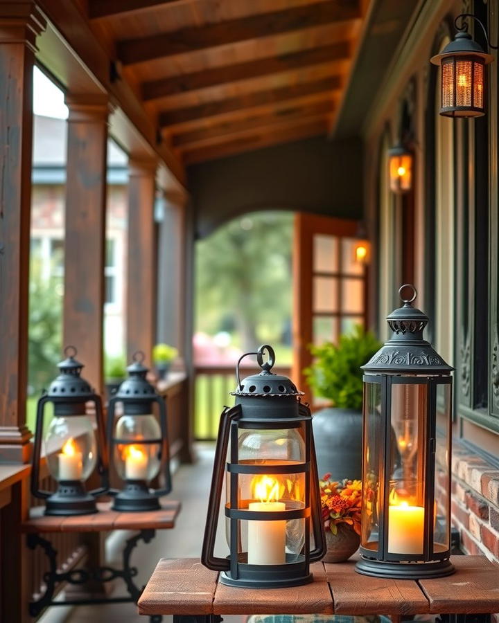 Vintage Lantern Lighting - 25 Rustic Porch Ideas