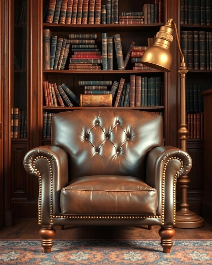 Vintage Leather Furniture - 25 Steampunk Interior Design Ideas