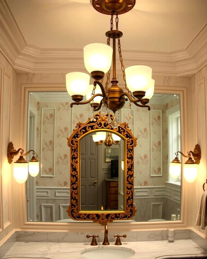 Vintage Lighting Fixtures for Period Character - 25 Traditional Bathroom Ideas