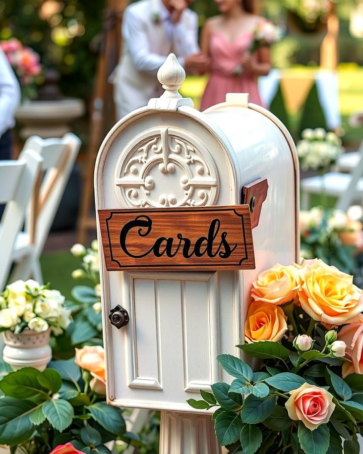 Vintage Mailbox Card Holder 2 - 30 Wedding Card Box Ideas