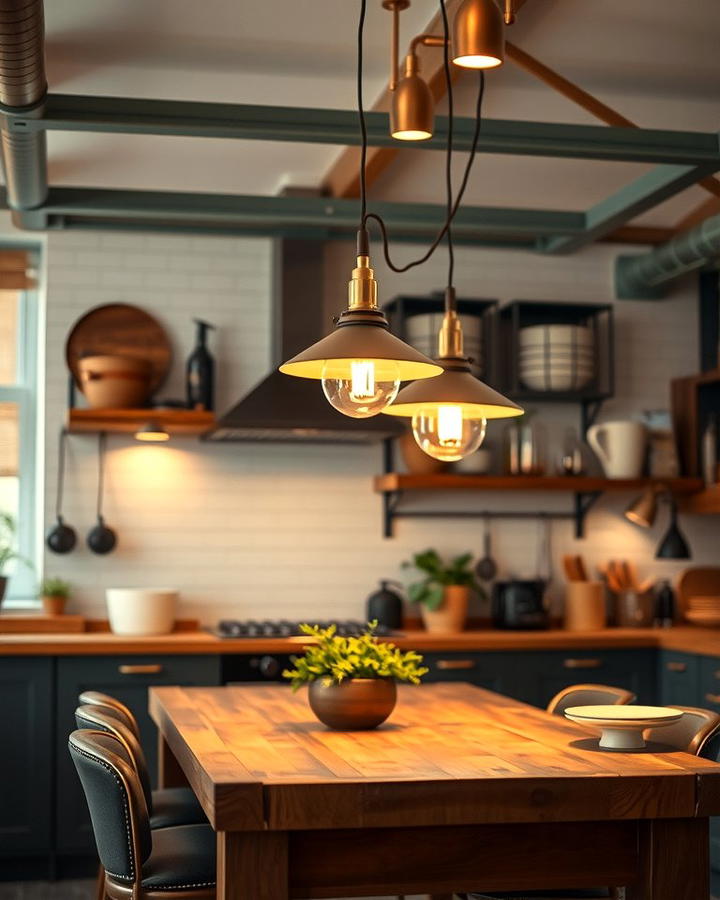 Vintage Pendant Lighting - 25 Vintage Kitchen Ideas