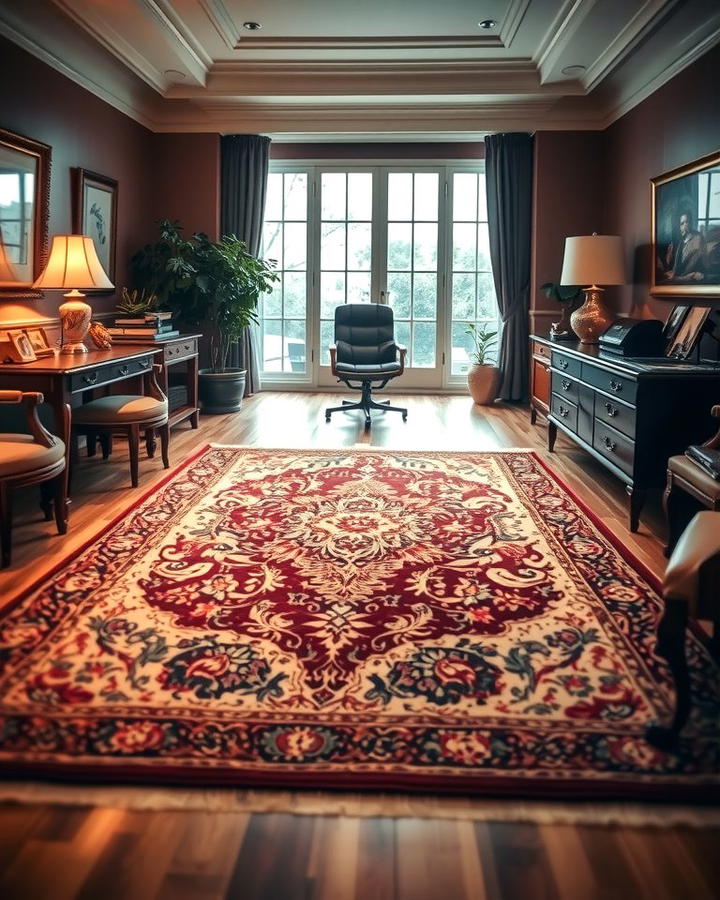 Vintage Rugs for a Touch of Elegance - 25 Office Rug Ideas