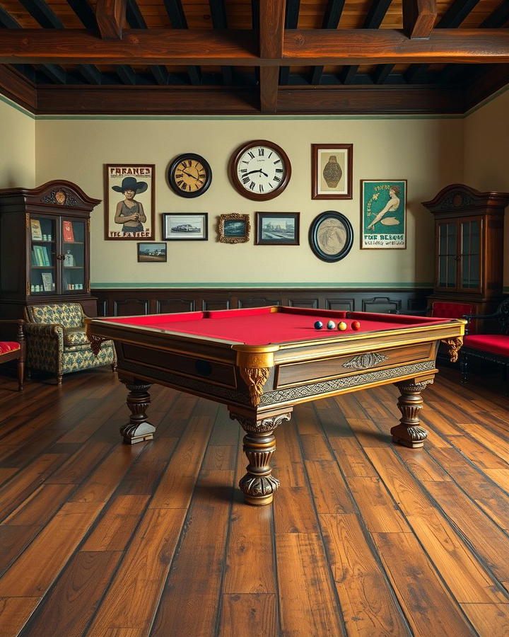 Vintage Vibes Pool Table Room - 25 Pool Table Room Ideas