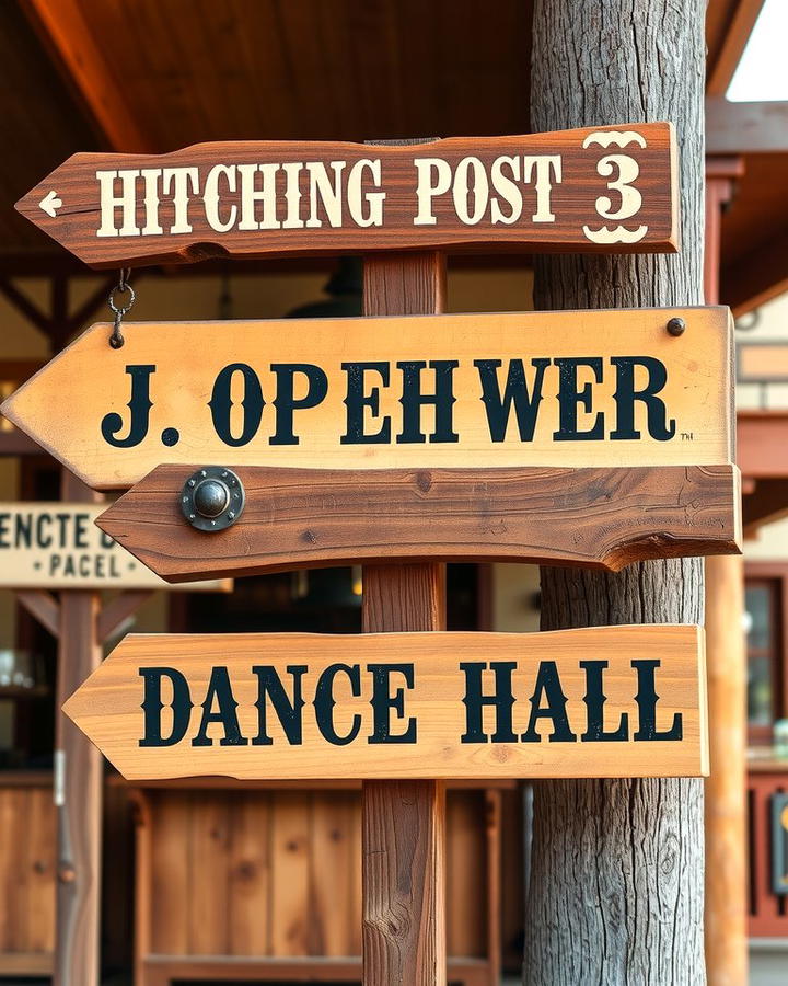 Vintage Western Signage - 25 Western Wedding Ideas