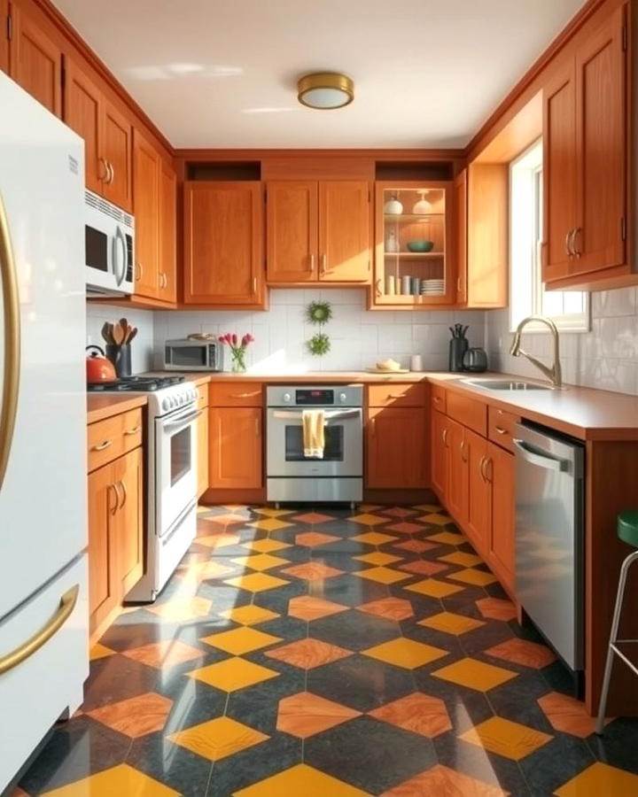 Vinyl Flooring - 30 70s Kitchen Ideas