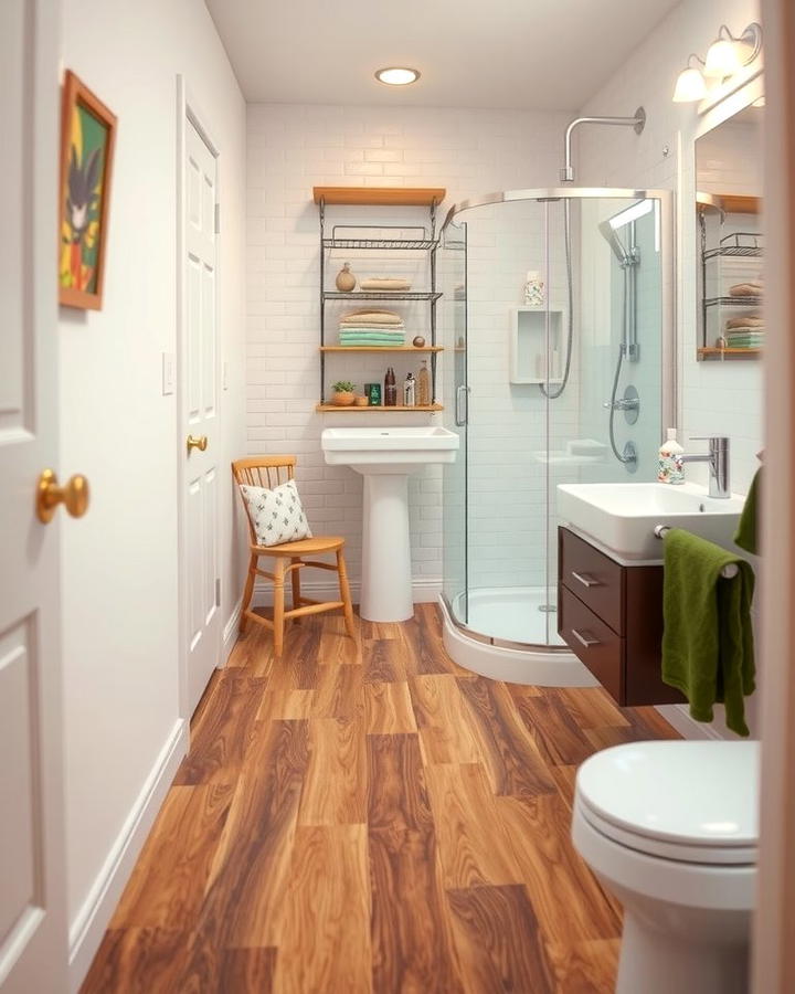 Vinyl Plank Flooring - 25 Small Bathroom Flooring Ideas