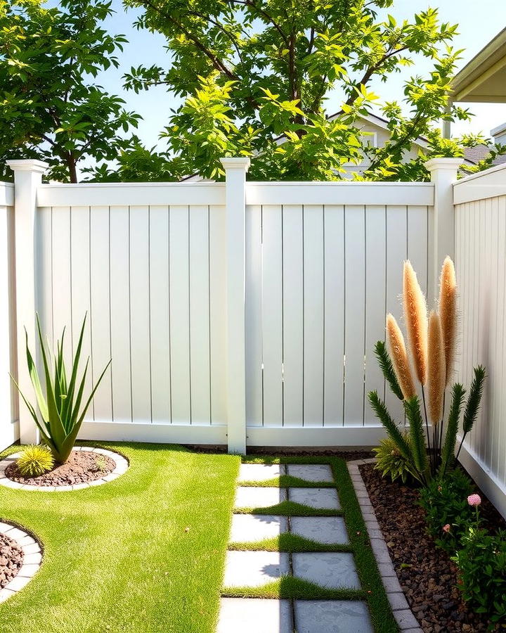 Vinyl Privacy Fence - 25 Small Garden Fence Ideas