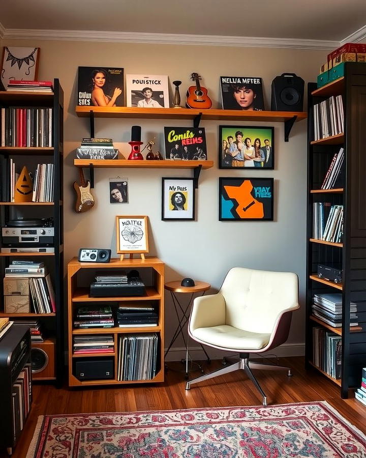 Vinyl and CD Storage Solutions - 25 Music Room Ideas