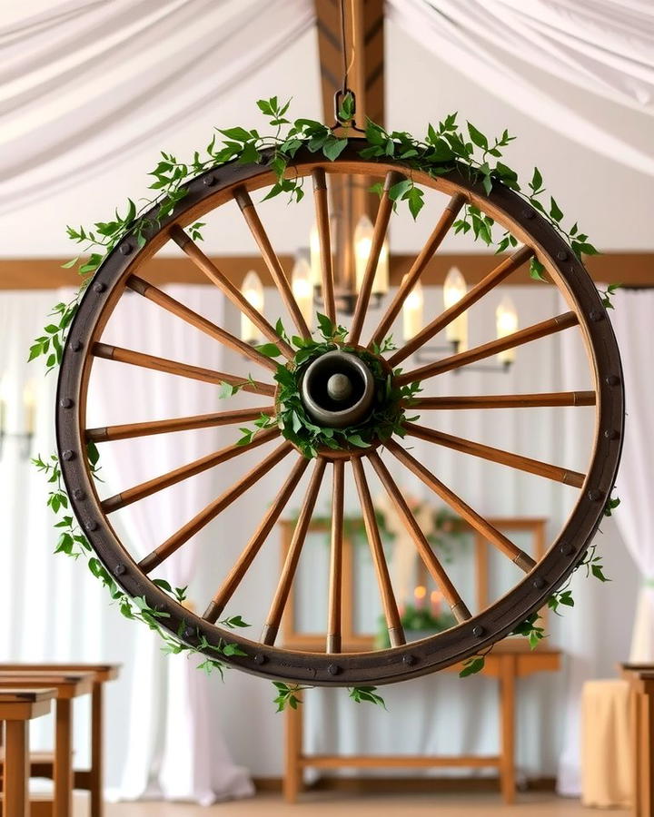 Wagon Wheel Decor 2 - 25 Western Wedding Ideas