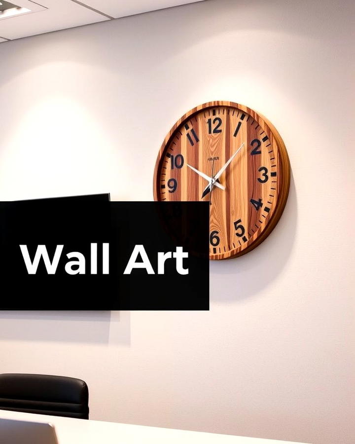 Wall Art Clocks - 25 Office Wall Decor Ideas