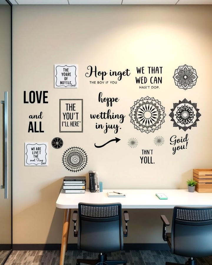 Wall Decals and Stickers - 25 Office Wall Decor Ideas