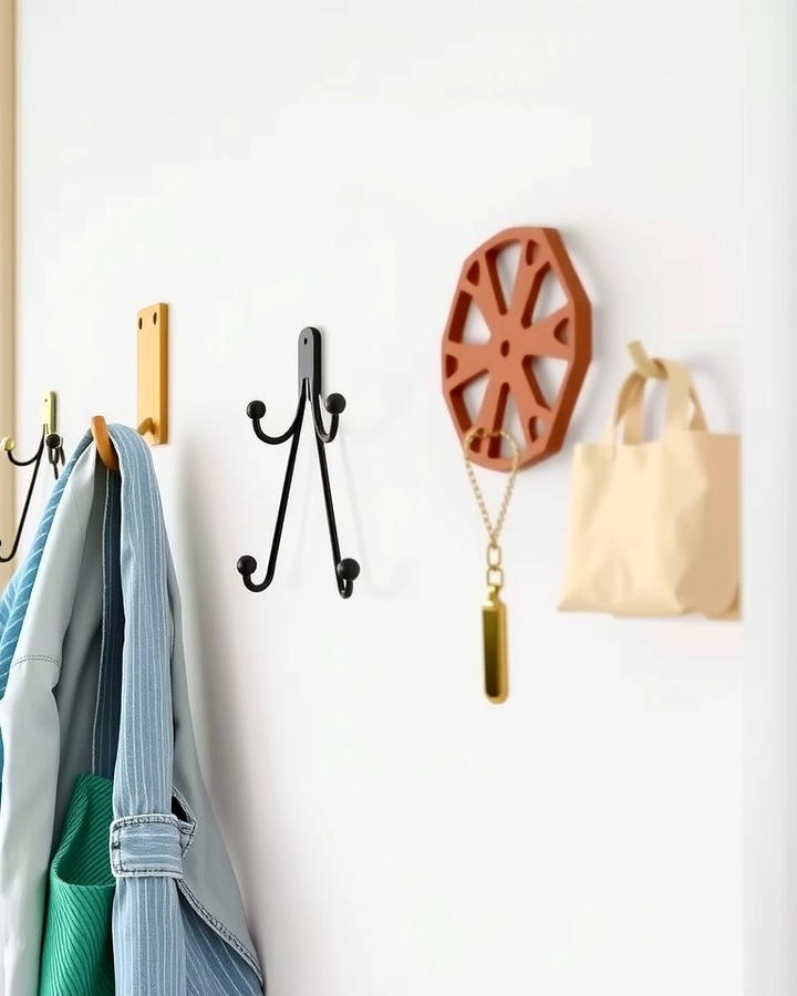 Wall Hooks for Everyday Essentials - 25 Wall Storage Ideas