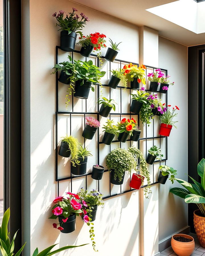 Wall Mounted Plant Frames - 25 Plant Room Ideas