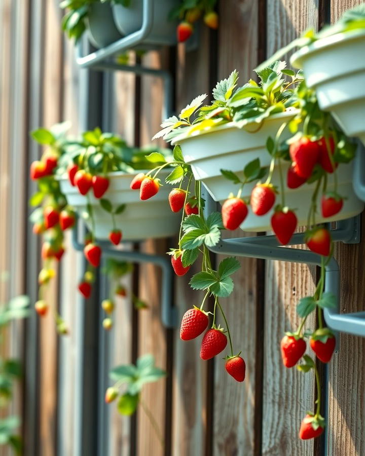 Wall Mounted Planters - 25 Strawberry Planter Ideas