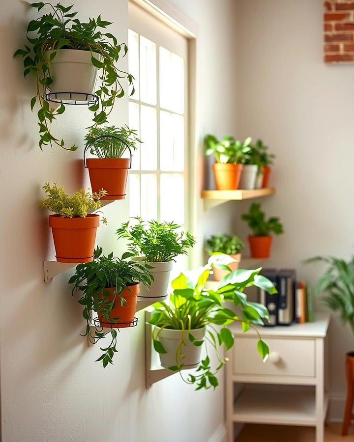 Wall Mounted Planters for Green Touches - 25 Wall Storage Ideas