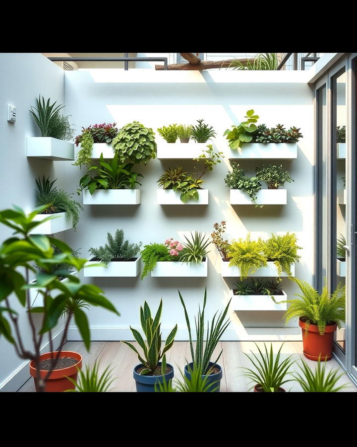 Wall Mounted Planters for Green Walls - 25 Small Backyard Landscaping Ideas