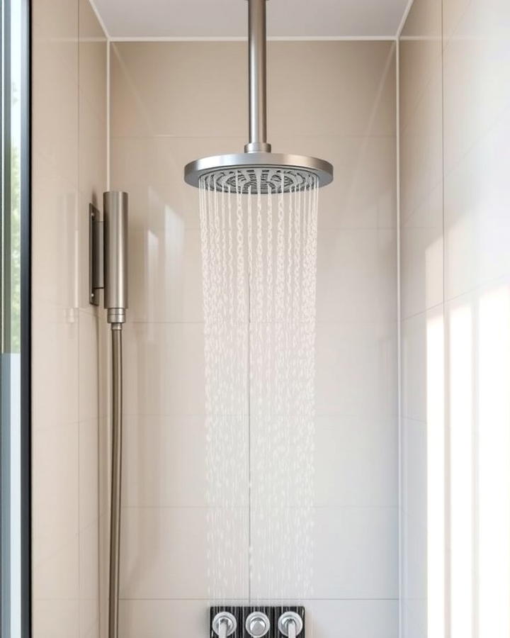 Wall Mounted Showerheads - 25 Small Bathroom Walk in Shower Ideas