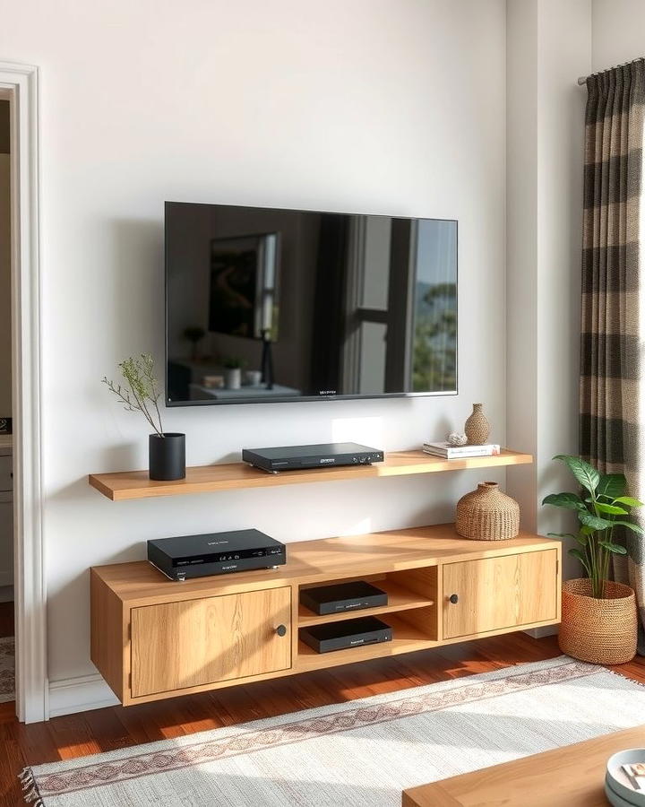 Wall Mounted TV Units - 25 Small Apartment Ideas for Guys