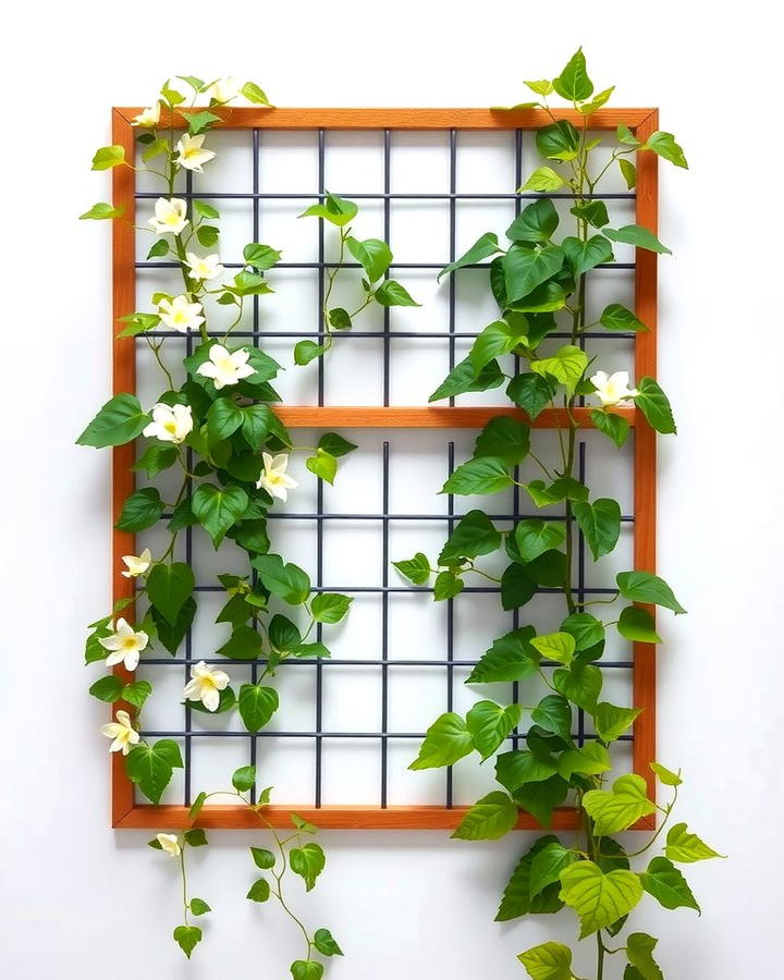 Wall Mounted Trellis - 25 Trellis Ideas