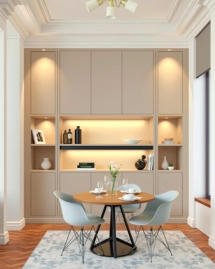 Wall Niche Storage - 30 Dining Room Storage Ideas