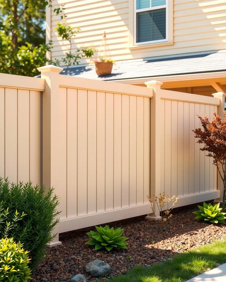 Warm Beige Vinyl Fence 2 - 25 Vinyl Fence Colors