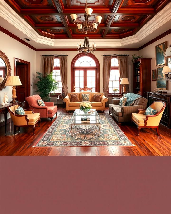 Warm Mahogany Richness - 25 Wood Floor Colors