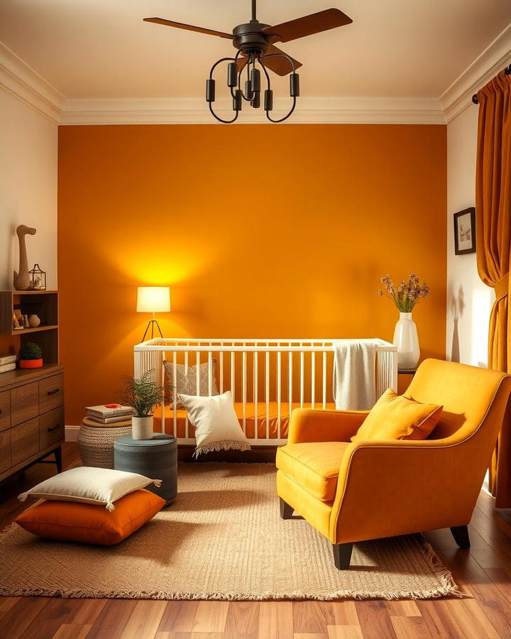 Warm Mustard Accents - 25 Yellow Nursery Ideas