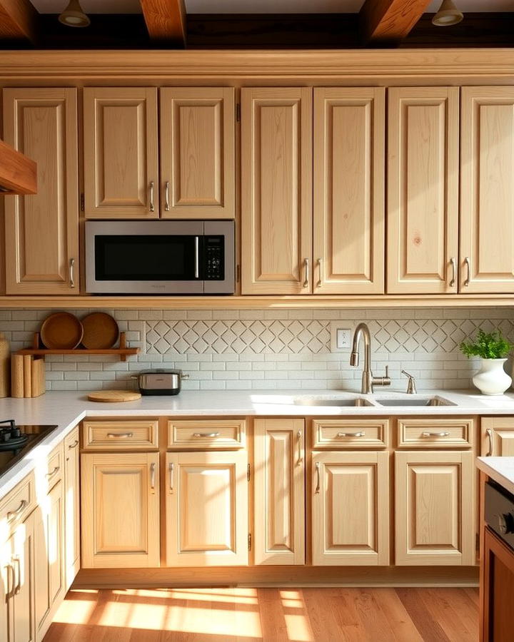 Warm and Cozy Traditional Style - 30 Kitchens With White Oak Cabinets