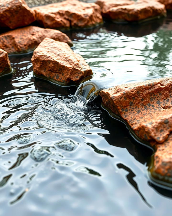 Water Feature Enhancements - 25 Red Lava Rock Landscaping Ideas