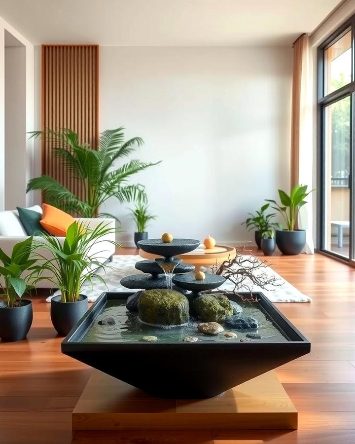 Water Features - 30 Zen Living Room Ideas