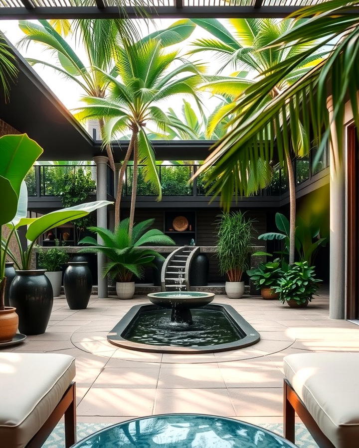 Water Features for Serenity - 25 Tropical Patio Ideas