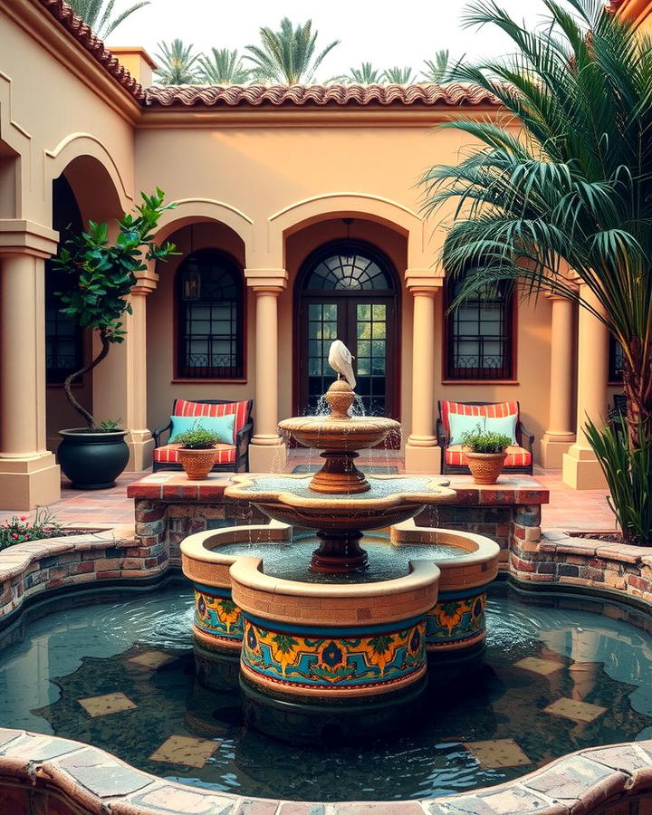 Water Features - 25 spanish style patio ideas