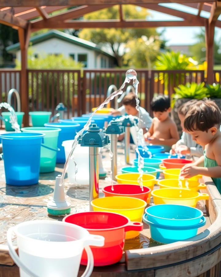 Water Play Stations - 30 Eyfs Outdoor Area Ideas