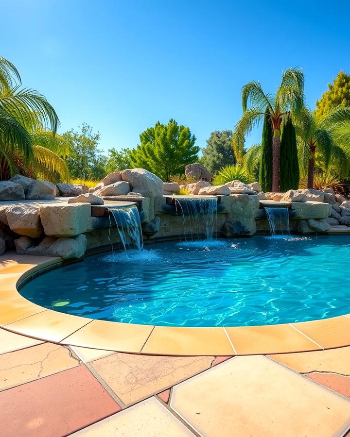 Waterfall Accent - 25 Spool Pool Ideas