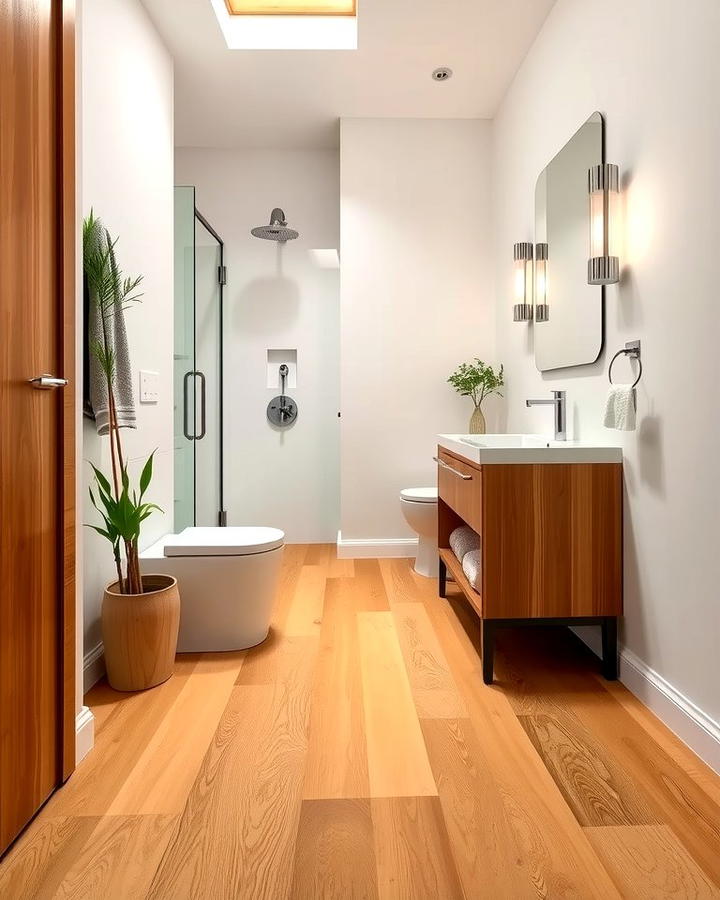 Waterproof Bamboo Flooring - 25 Small Bathroom Flooring Ideas