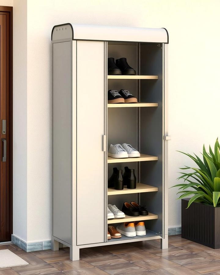 Waterproof Outdoor Shoe Cabinet - 25 Outdoor Shoe Storage Ideas