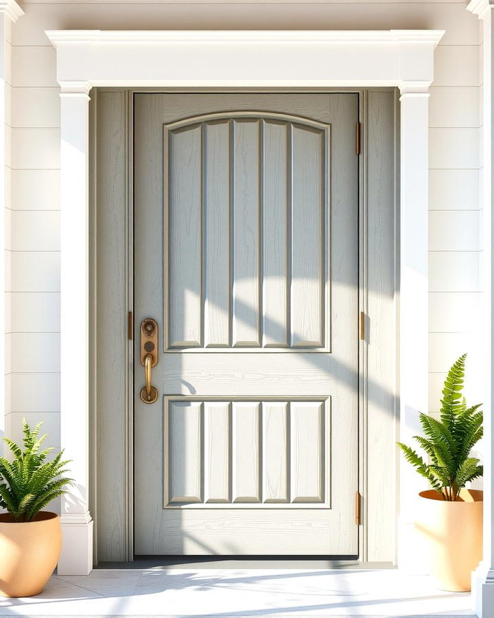 Weathered Gray Elegance - 25 Stained Front Door Ideas