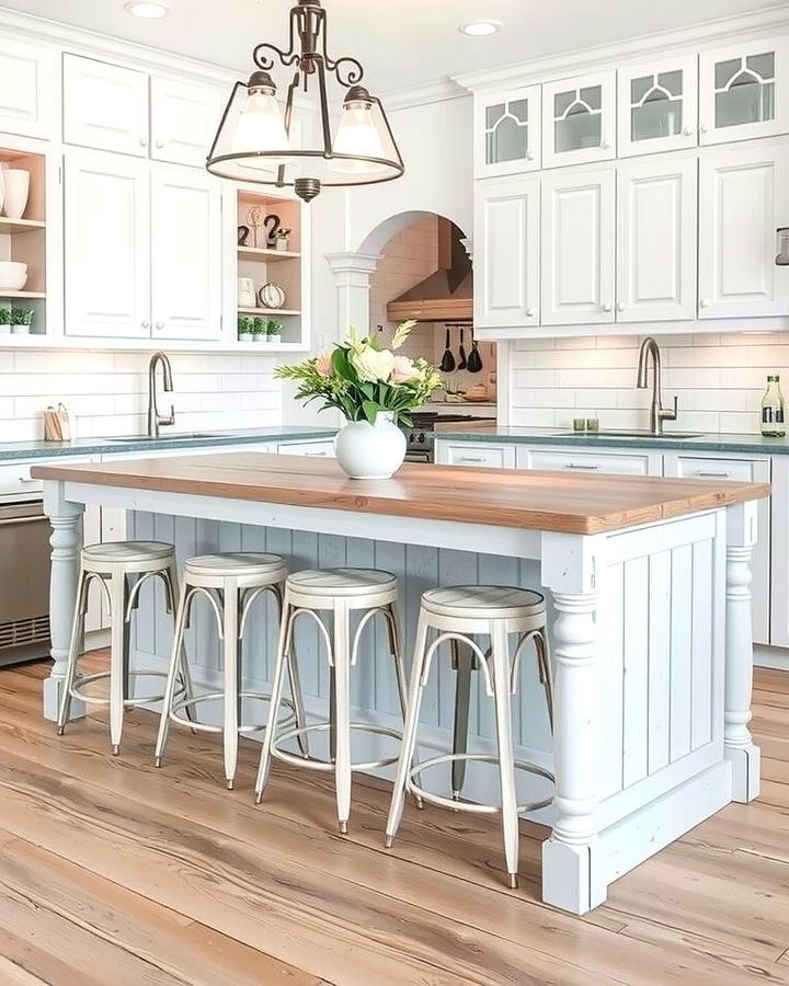 Weathered Shiplap for a Coastal Aesthetic - 25 Shiplap Kitchen Island Ideas